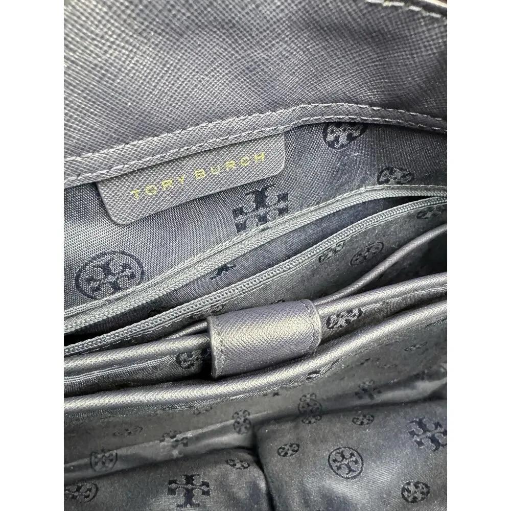 Tory Burch Emerson Large Zip Tote Navy